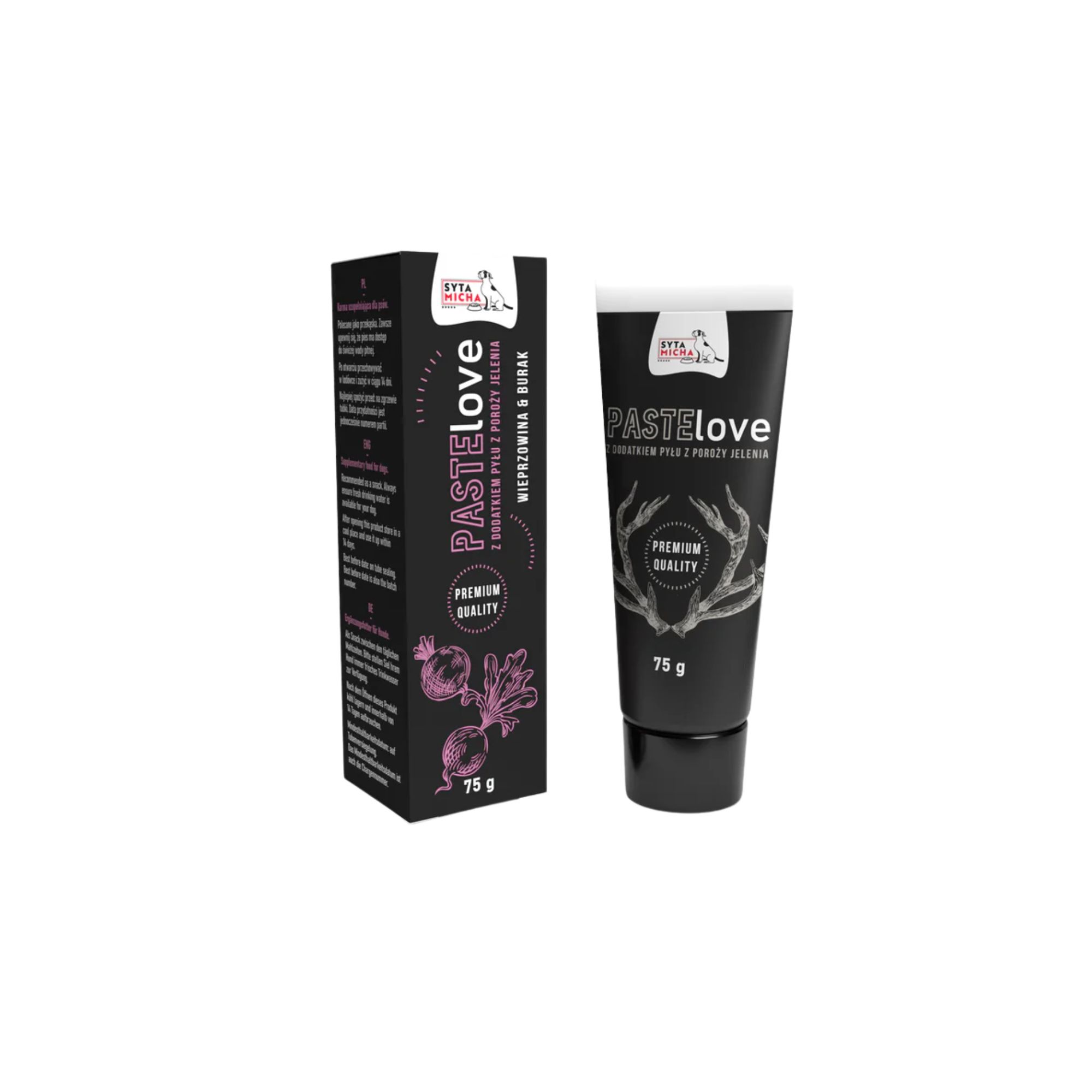Syta Micha PasteLOVE – mięsna pasta Wieprzowina z burakiem 75g Syta Micha PasteLOVE - mięsna pasta Wieprzowina z burakiem 75g - obrazek 1